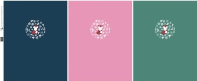 Jersey "My little Foxy" Panel | rosa, blau, mint